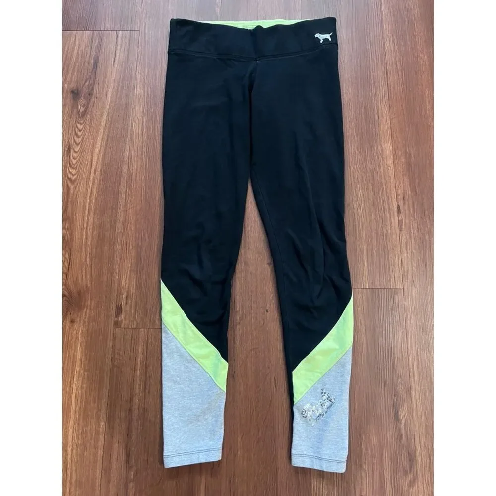 VS PINK BLING NEON COLORBLOCK OUTFIT SET S